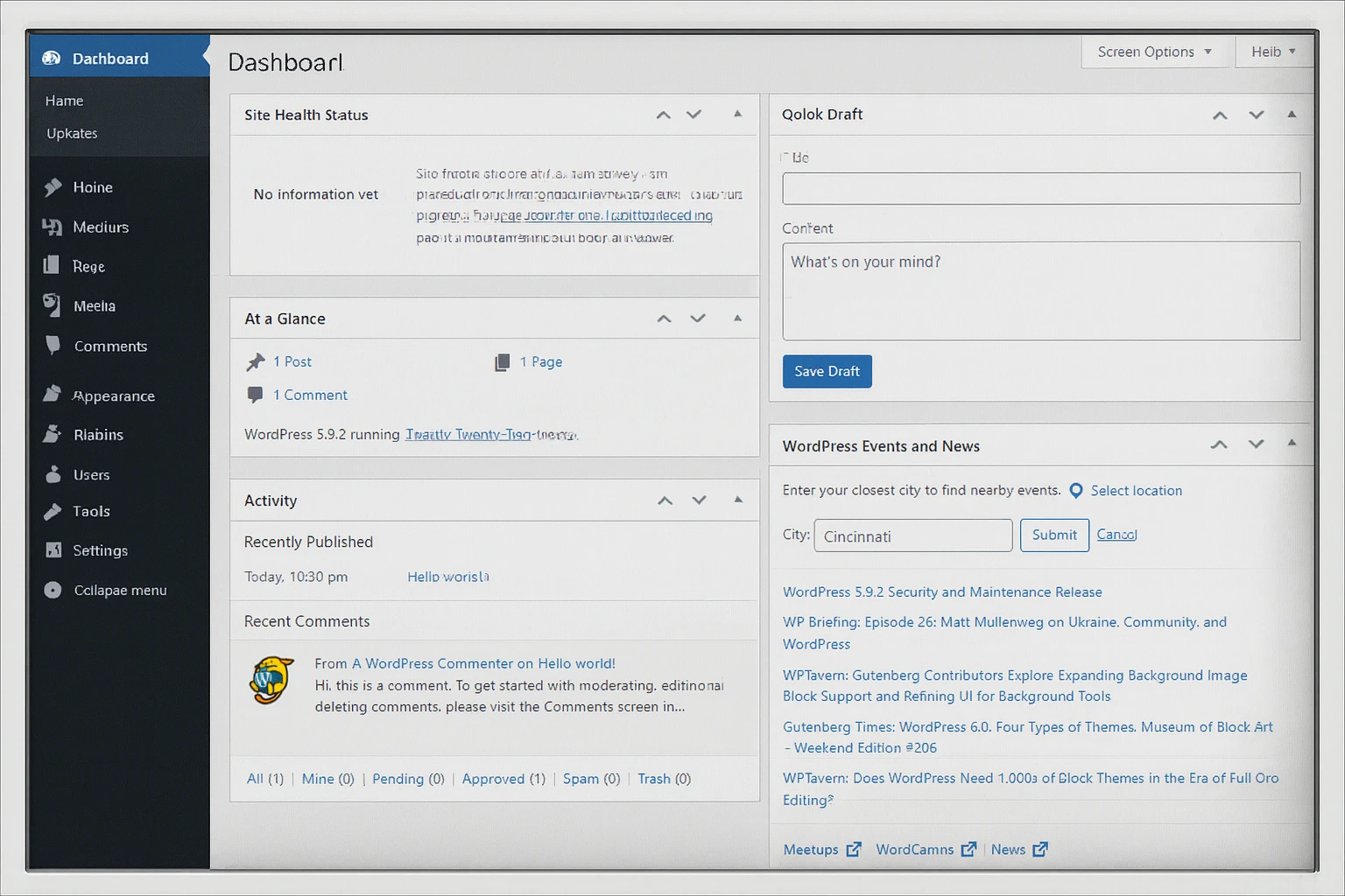 WordPress-dashboard-screenshot